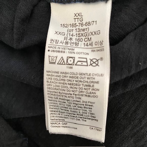 GapKids Graphic T Shirt Dip Dye - Stars War Darth Vader - Youth XXL - Picture 10 of 10